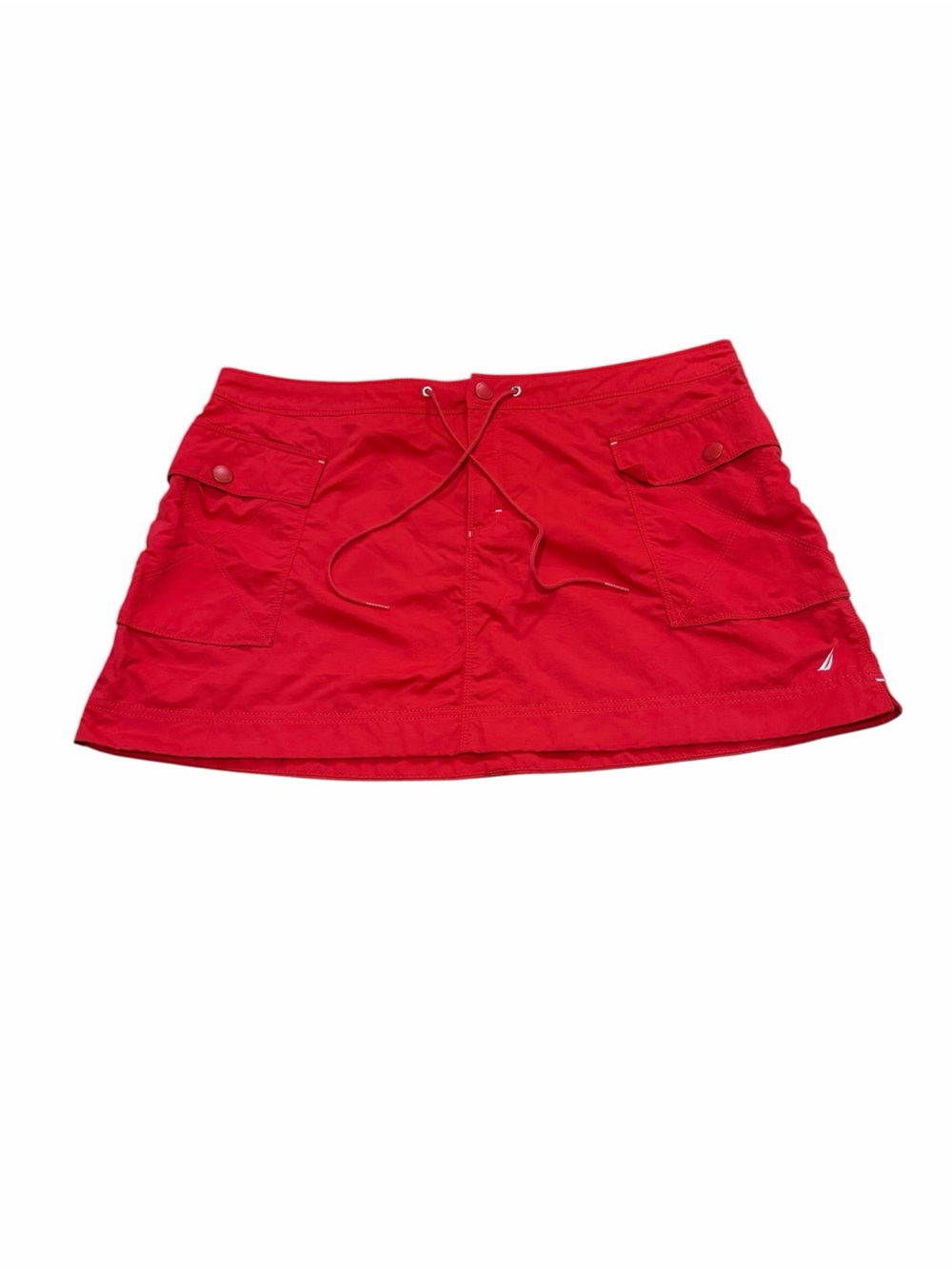 Vintage Nautica Beach Board Swim Cover Up Mini Skirt Large